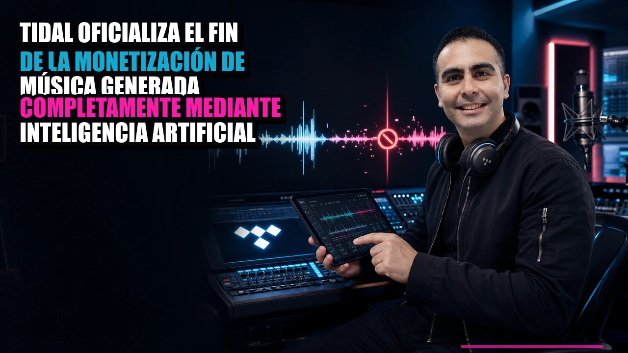 Tidal oficializa el fin de la monetización de música generada completamente mediante inteligencia artificial