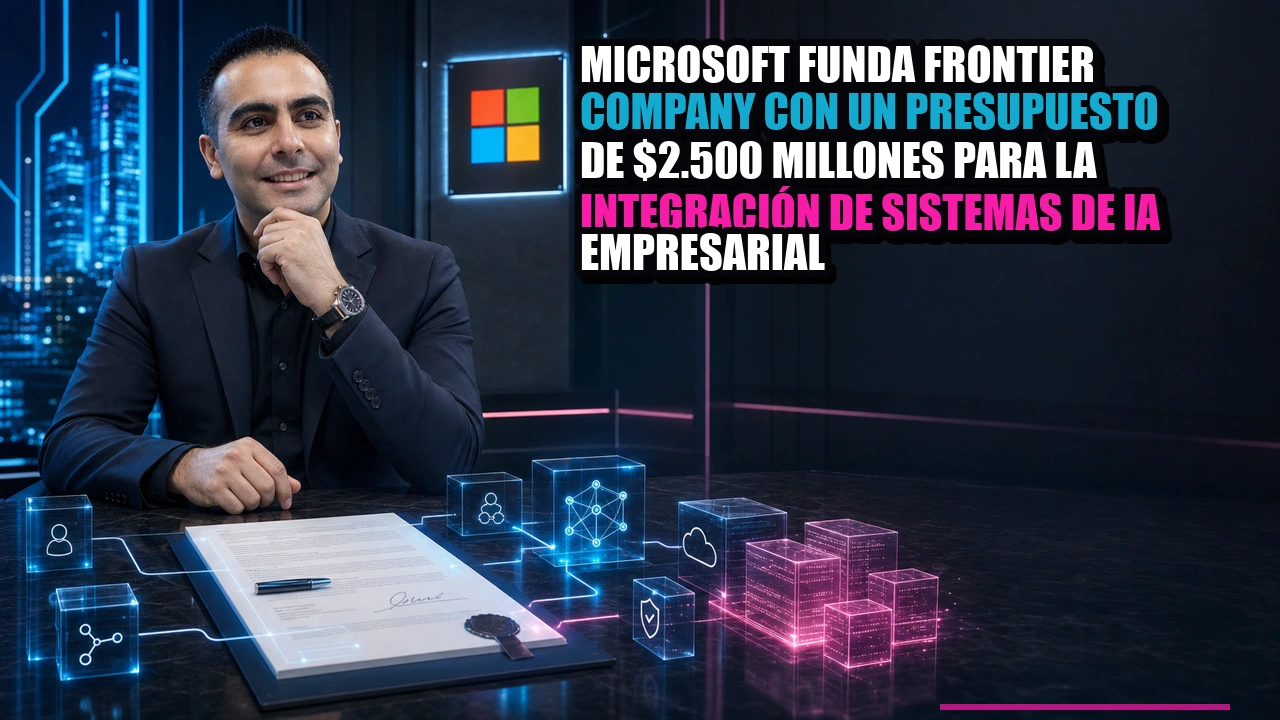 Microsoft funda “Frontier Company” con un presupuesto de $2.500 millones para la integración de sistemas de IA empresarial