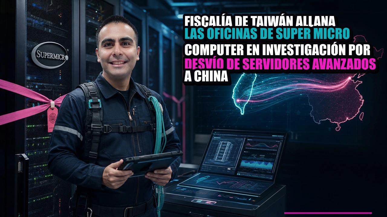 Fiscalía de Taiwán allana las oficinas de Super Micro Computer en investigación por desvío de servidores avanzados a China
