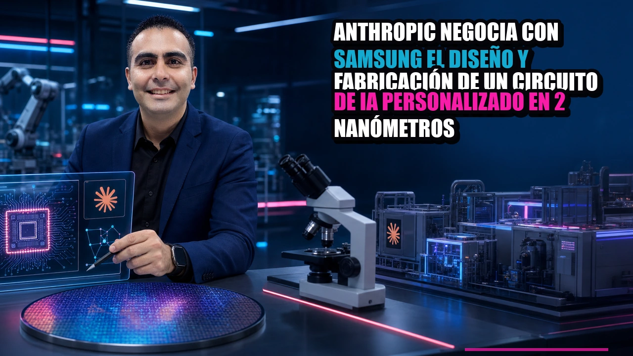 Anthropic negocia con Samsung el diseño y fabricación de un circuito de IA personalizado en 2 nanómetros