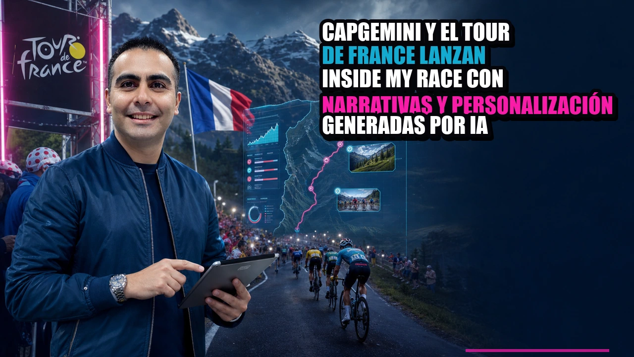 Capgemini y el Tour de France lanzan Inside My Race con narrativas y personalización generadas por IA