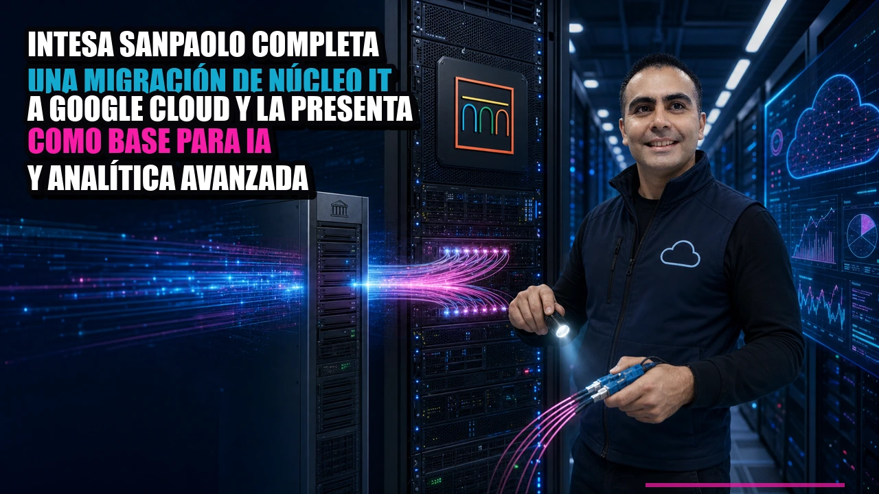 Intesa Sanpaolo completa una migración de núcleo IT a Google Cloud y la presenta como base para IA y analítica avanzada