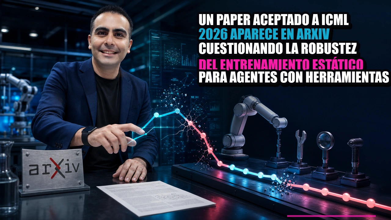 Un paper aceptado a ICML 2026 aparece en arXiv cuestionando la robustez del entrenamiento estático para agentes con herramientas