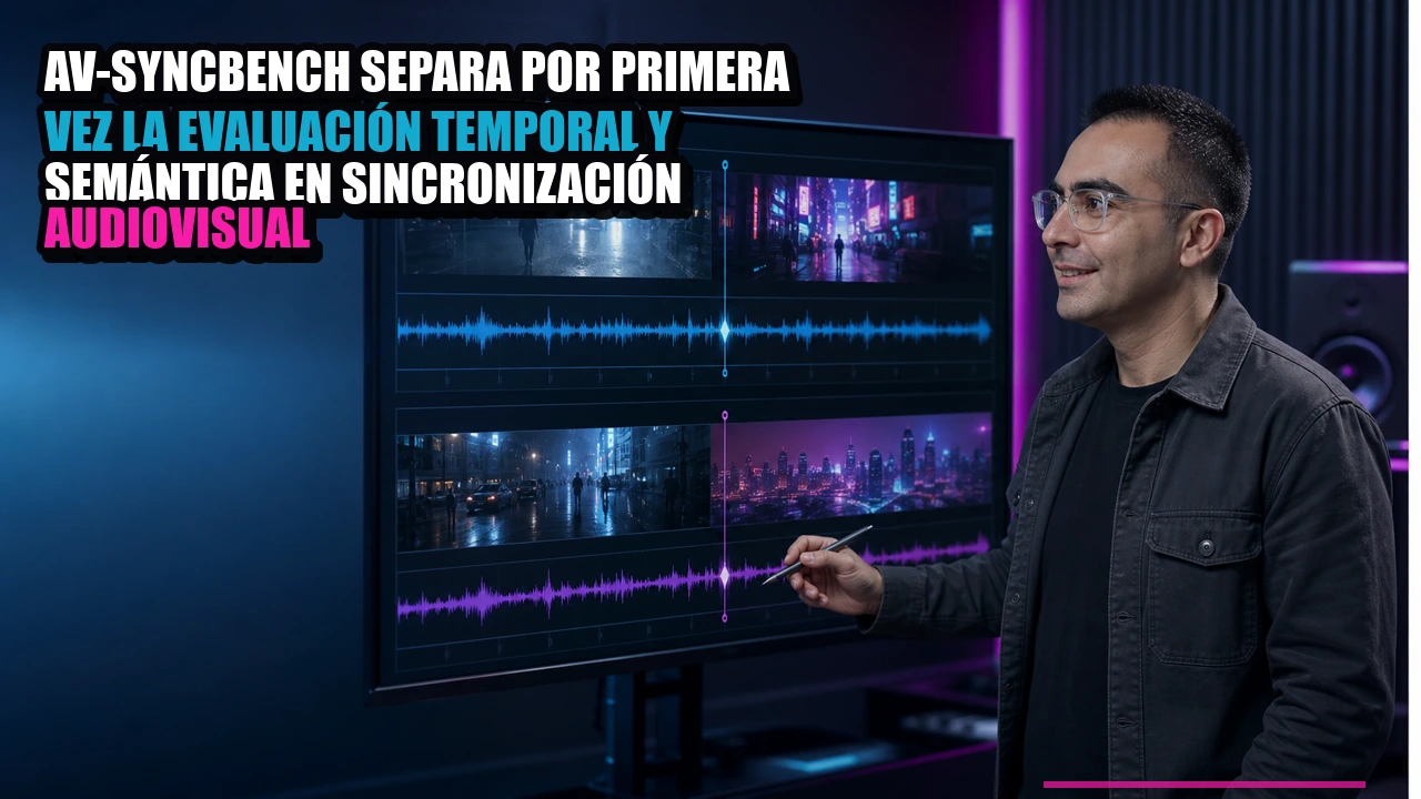 AV-SyncBench separa por primera vez la evaluación temporal y semántica en sincronización audiovisual