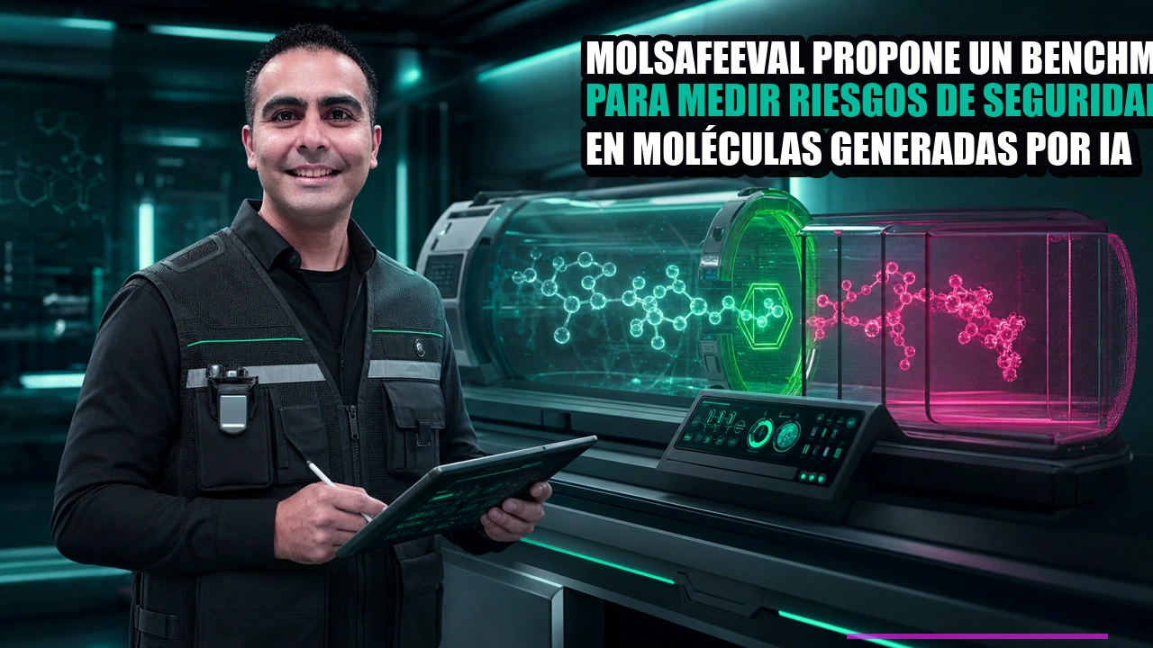 MolSafeEval propone un benchmark para medir riesgos de seguridad en moléculas generadas por IA