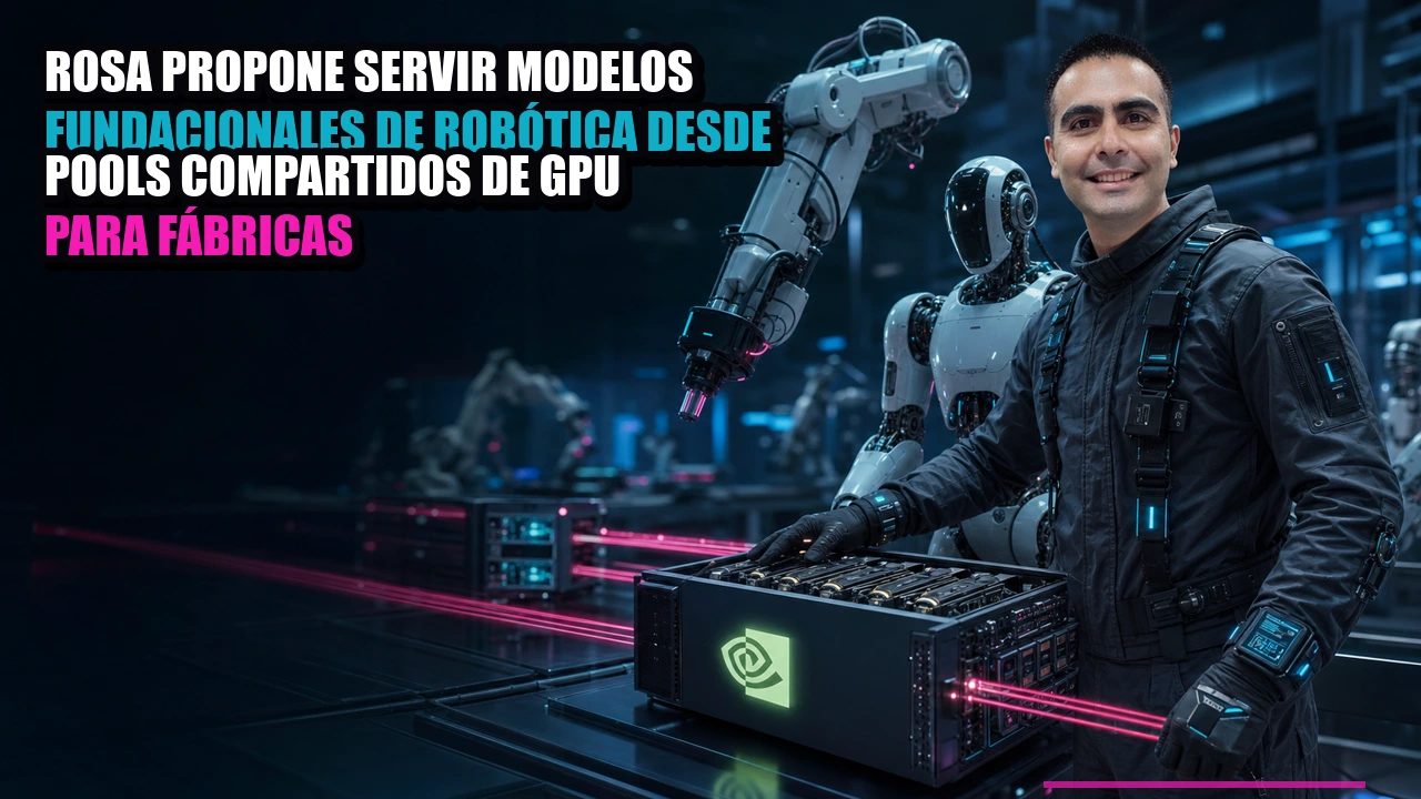ROSA propone servir modelos fundacionales de robótica desde pools compartidos de GPU para fábricas