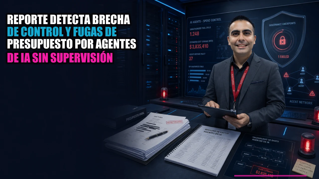 📊 Reporte detecta brecha de control y fugas de presupuesto por agentes de IA sin supervisión