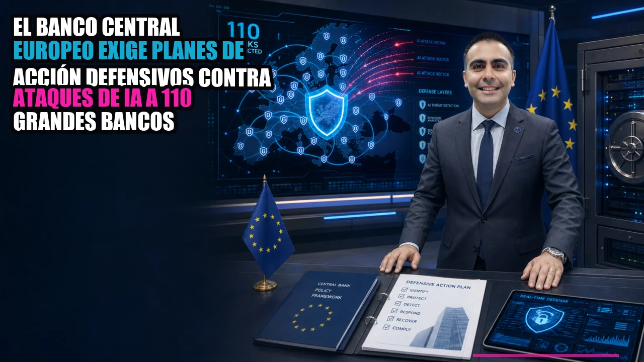 🏛️ El Banco Central Europeo exige planes de acción defensivos contra ataques de IA a 110 grandes bancos