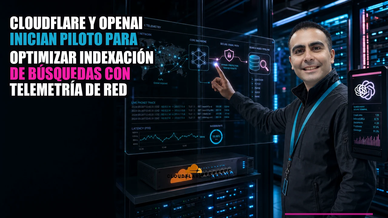 🔍 Cloudflare y OpenAI inician piloto para optimizar indexación de búsquedas con telemetría de red