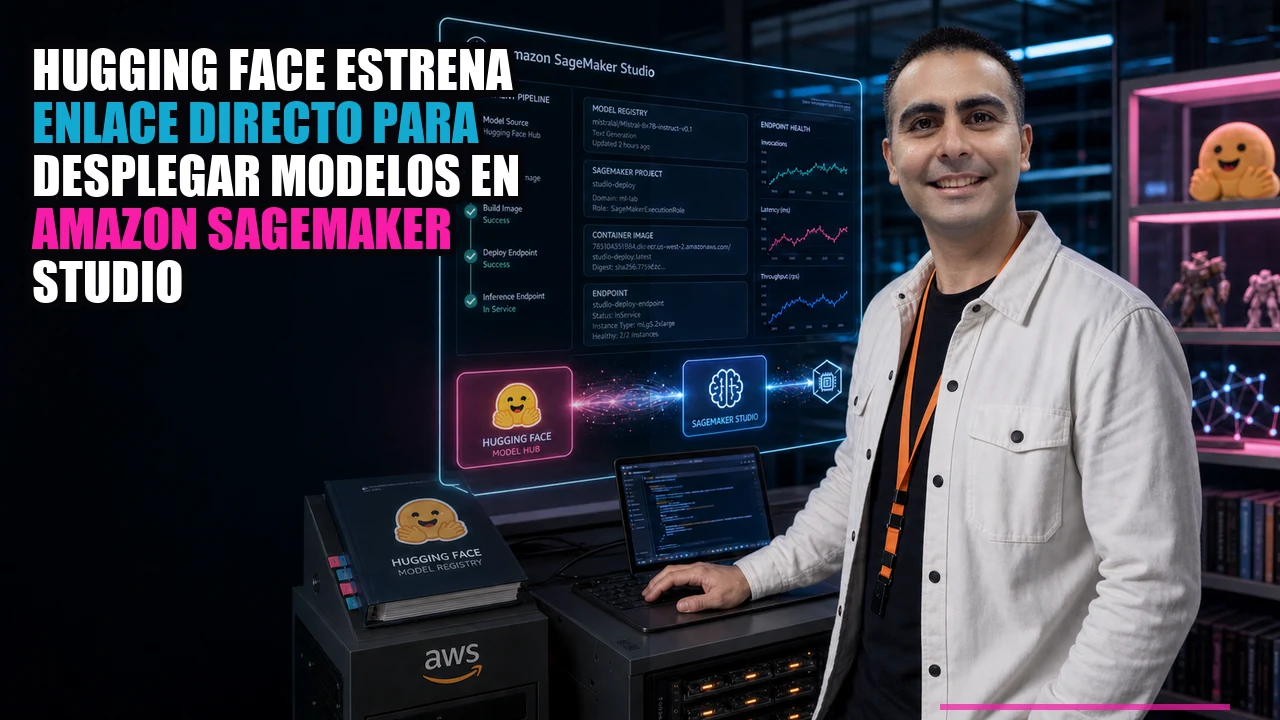 💻 Hugging Face estrena enlace directo para desplegar modelos en Amazon SageMaker Studio