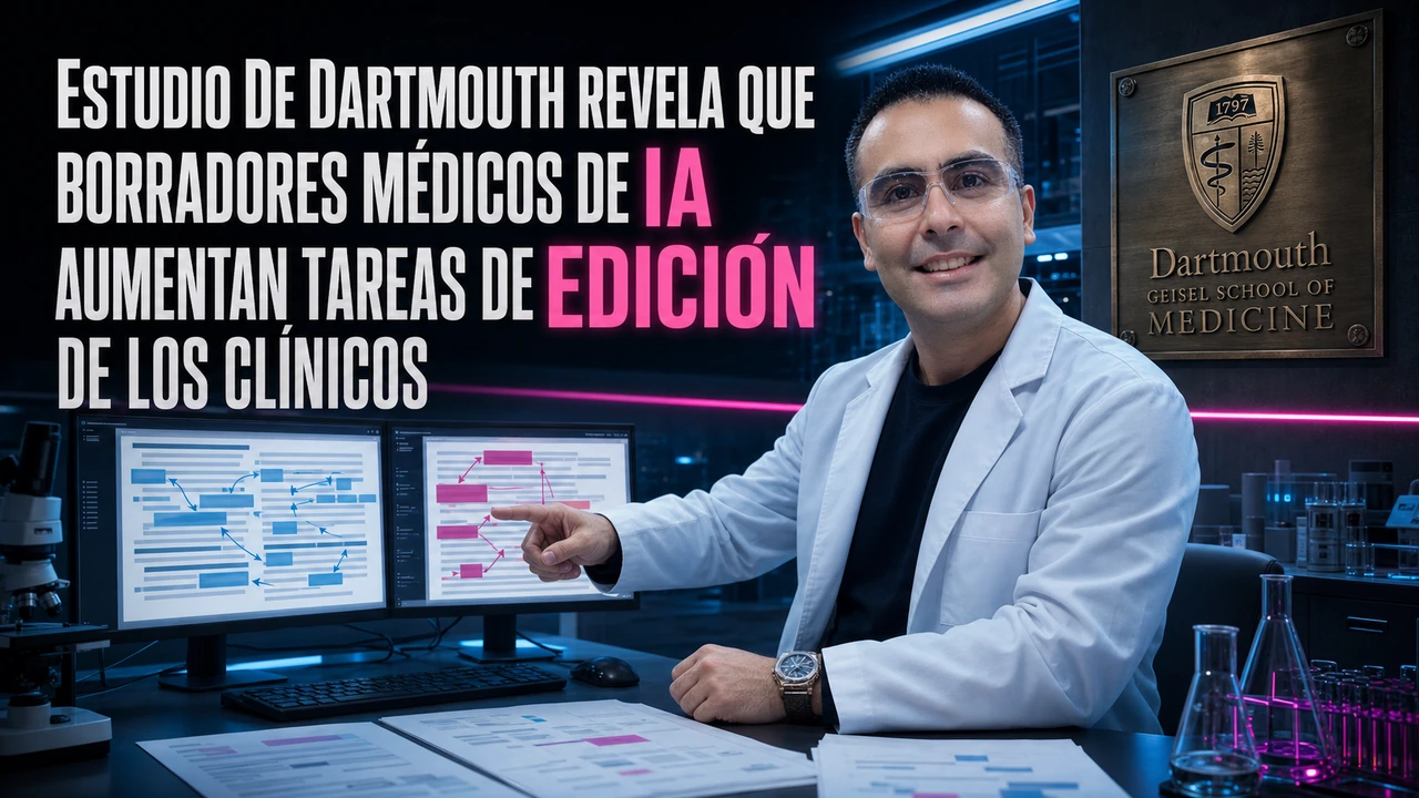 🏥 Estudio de Dartmouth revela que borradores médicos de IA aumentan tareas de edición de los clínicos