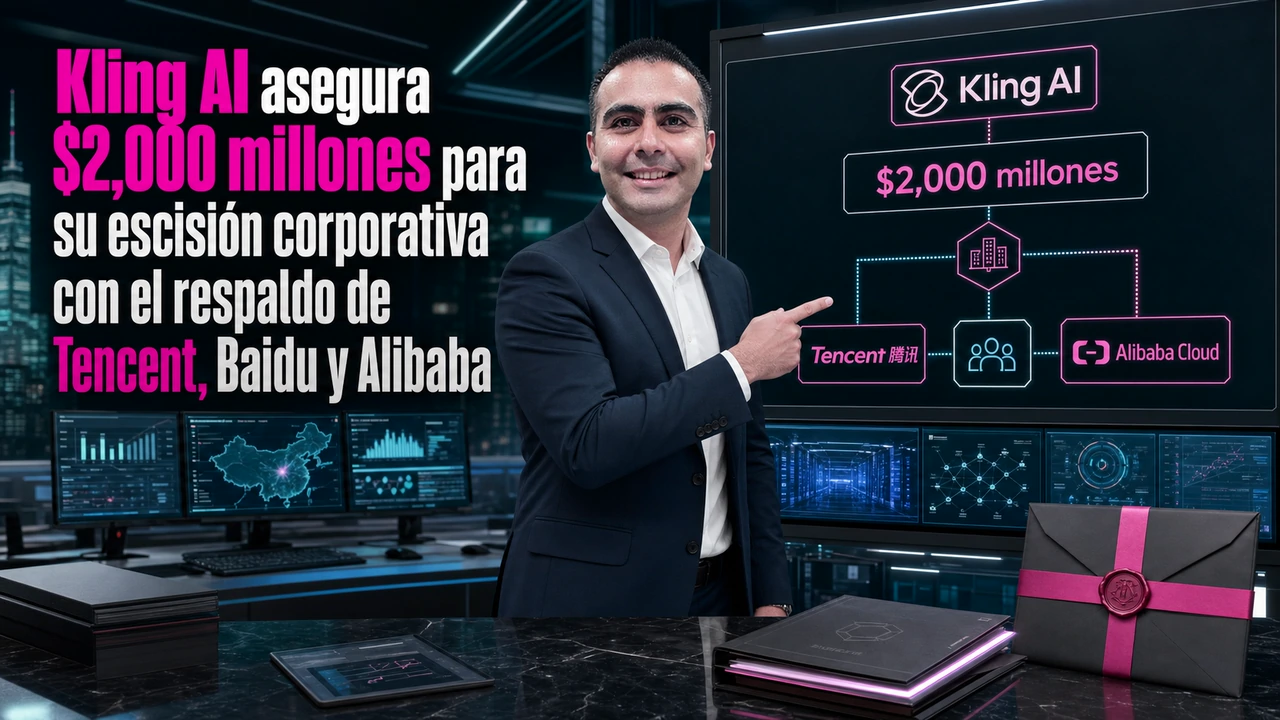 💰 Kling AI asegura $2,000 millones para su escisión corporativa con el respaldo de Tencent, Baidu y Alibaba