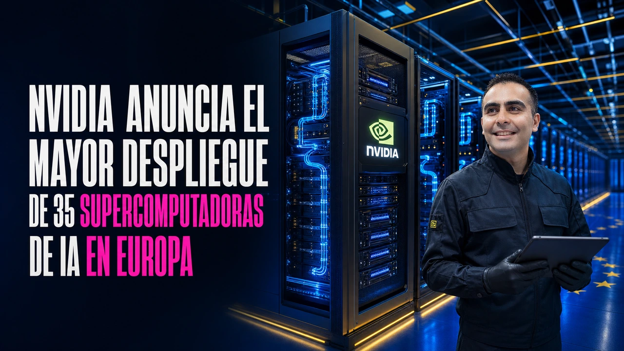 🇪🇺 NVIDIA anuncia el mayor despliegue de 35 supercomputadoras de IA en Europa