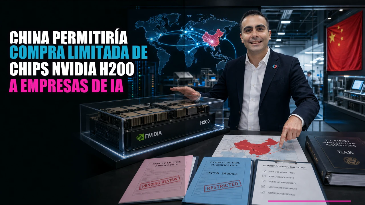 💻 China permitiría compra limitada de chips Nvidia H200 a empresas de IA