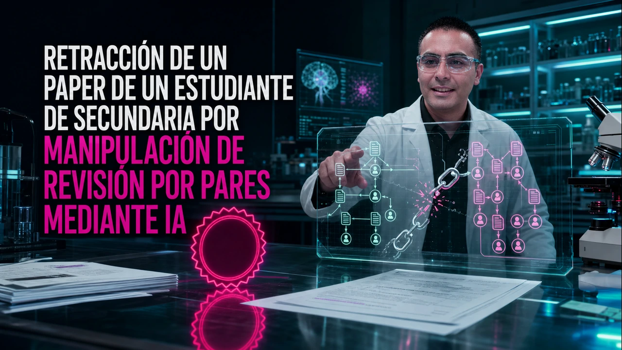 Retracción de un Paper de un Estudiante de Secundaria por Manipulación de Revisión por Pares Mediante IA