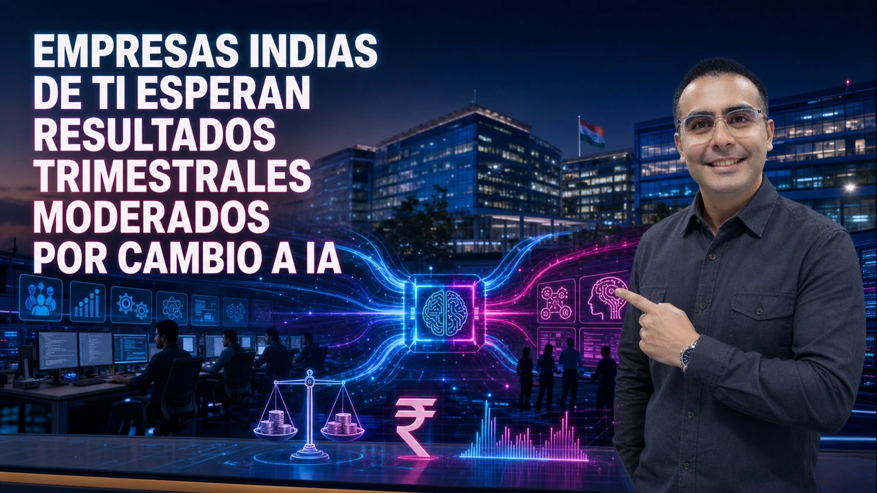 Empresas indias de TI esperan resultados trimestrales moderados por cambio a IA