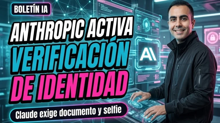 🔐 Anthropic activa verificación de identidad con documento y selfie para usuarios de Claude