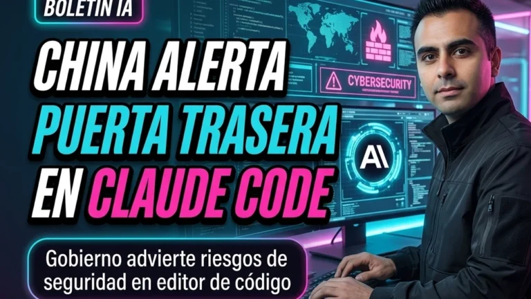 ⚠️ China alerta sobre posible “puerta trasera” en el editor Claude Code de Anthropic
