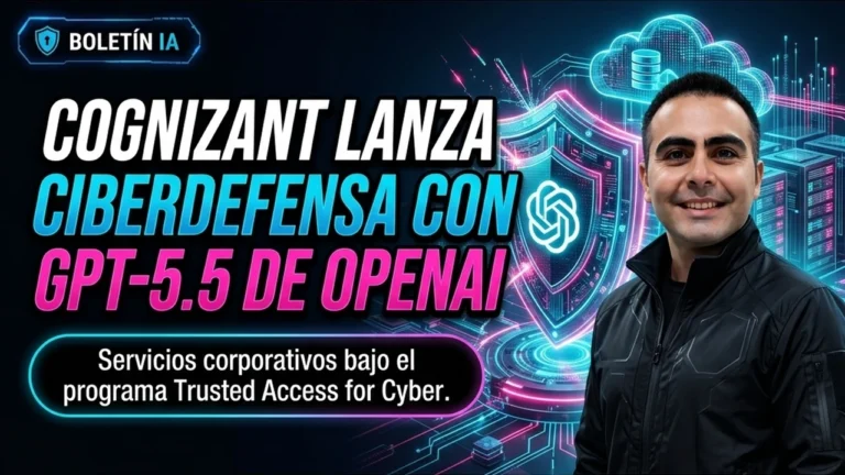 Cognizant anuncia servicios de ciberdefensa con GPT-5.5 bajo Trusted Access for Cyber de OpenAI