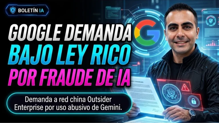 Google demanda bajo ley RICO a la red de fraude china “Outsider Enterprise” por el uso abusivo de Gemini AI