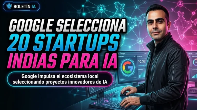 🔍 Google selecciona 20 startups indias para su acelerador de IA 2026