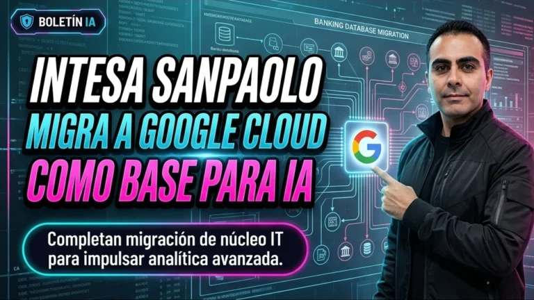 Intesa Sanpaolo completa una migración de núcleo IT a Google Cloud y la presenta como base para IA y analítica avanzada