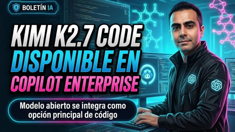 💻 Modelo abierto Kimi K2.7 Code disponible en GitHub Copilot Enterprise