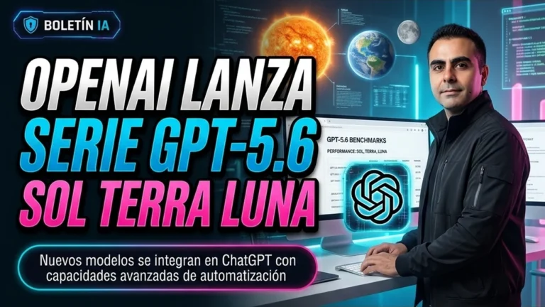 🚀 OpenAI anuncia lanzamiento público de la serie GPT-5.6 (Sol, Terra, Luna)