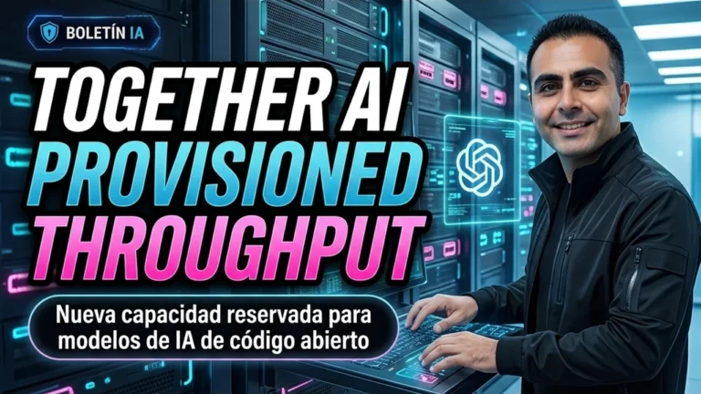 ☁️ Together AI lanza Provisioned Throughput para capacidad reservada en modelos abiertos