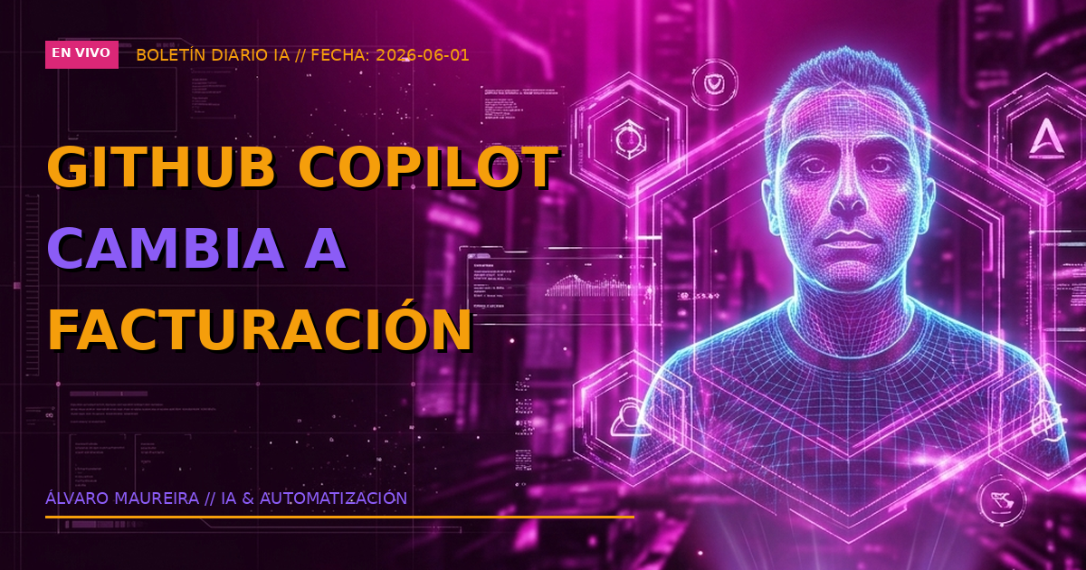 💸 GitHub Copilot Cambia a: El 1 de junio de 2026, GitHub Copilot ejecutó una mutación radical en su modelo de
