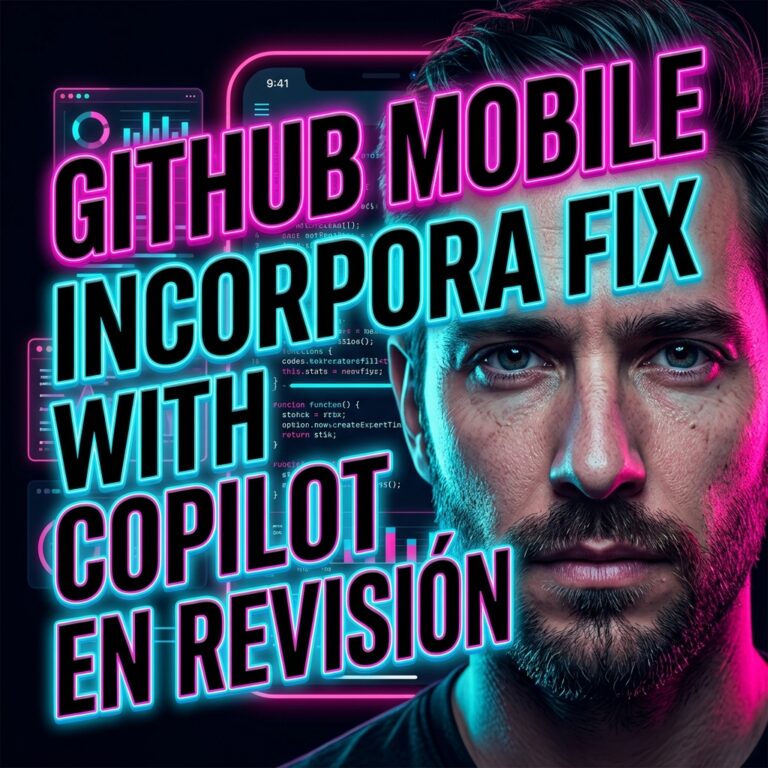 GitHub Mobile incorpora “Fix with Copilot” en comentarios de revisión