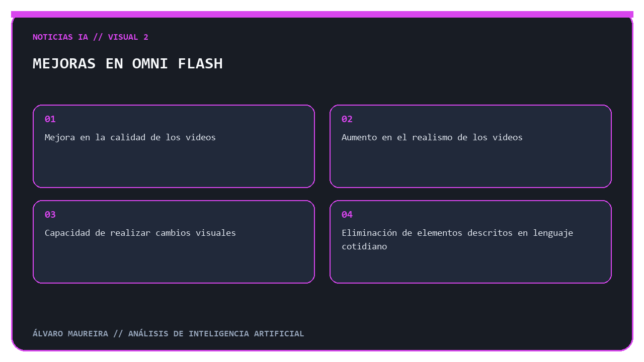 Mejoras en Omni Flash
