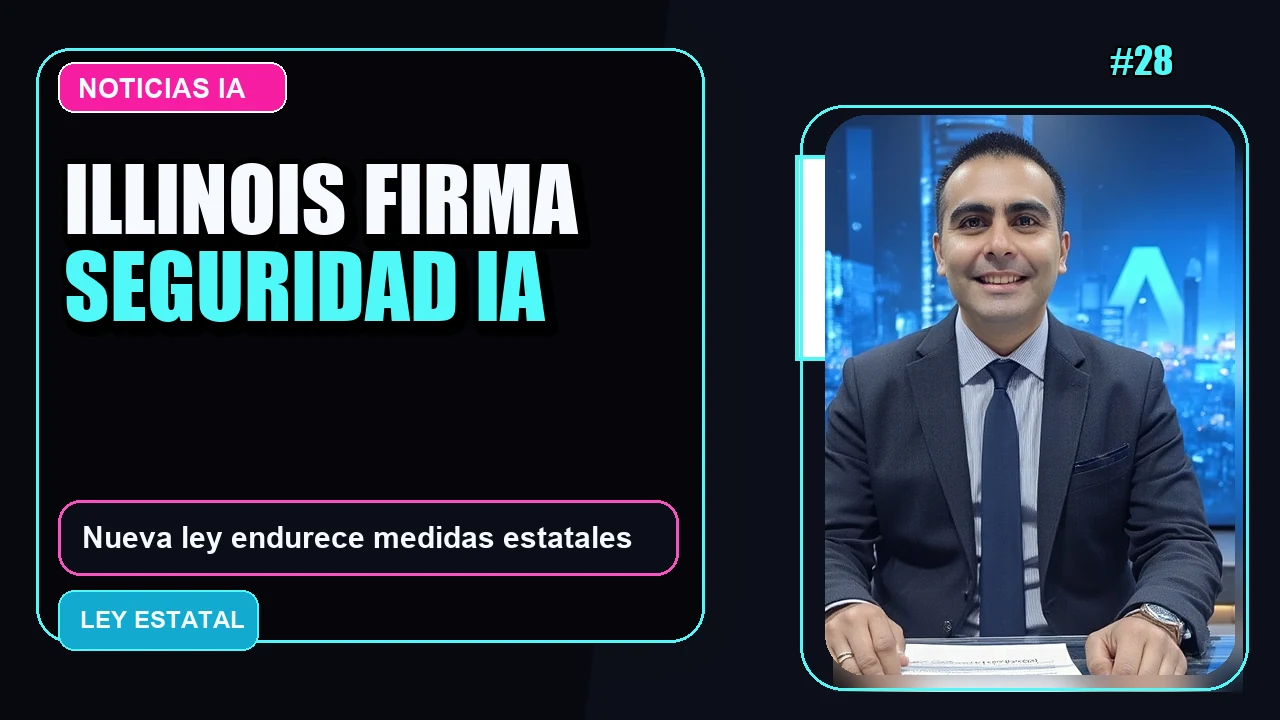 Portada de Firma de la Ley de Medidas de Seguridad para la Inteligencia Artificial de Illinois