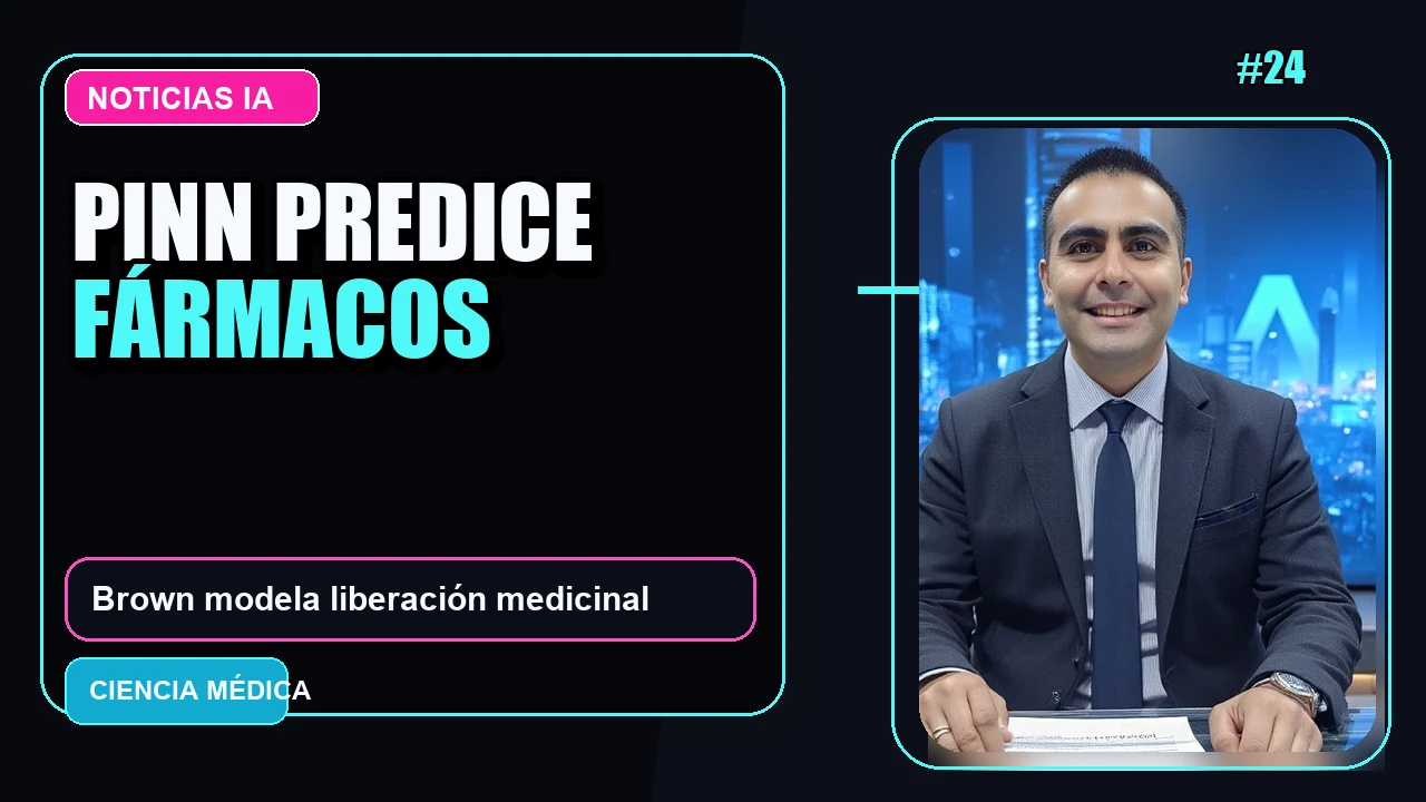 Portada de Investigadores de Brown Diseñan Redes Neuronales PINN para Predecir la Liberación de Fármacos