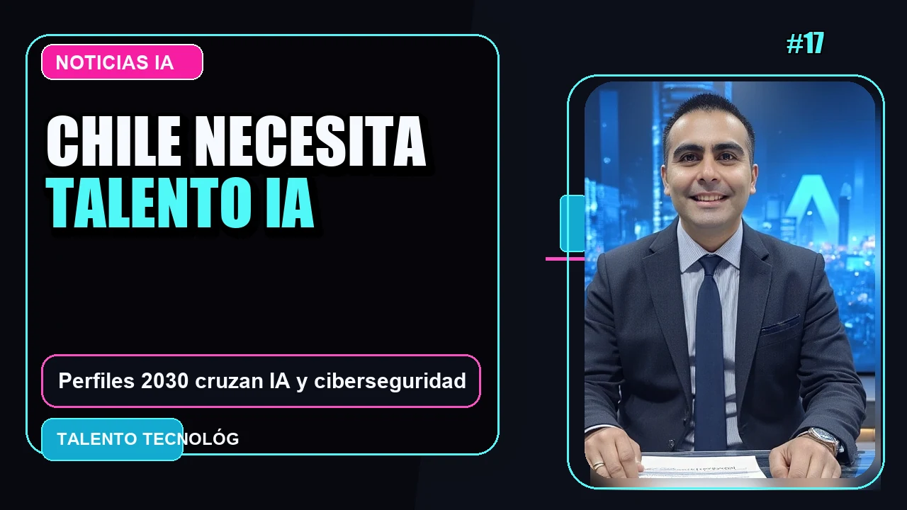Portada de Estudio chileno revela los Perfiles Profesionales de IA y Ciberseguridad requeridos para 2030