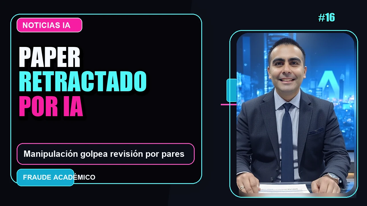 Portada de Retracción de un Paper de un Estudiante de Secundaria por Manipulación de Revisión por Pares Mediante IA