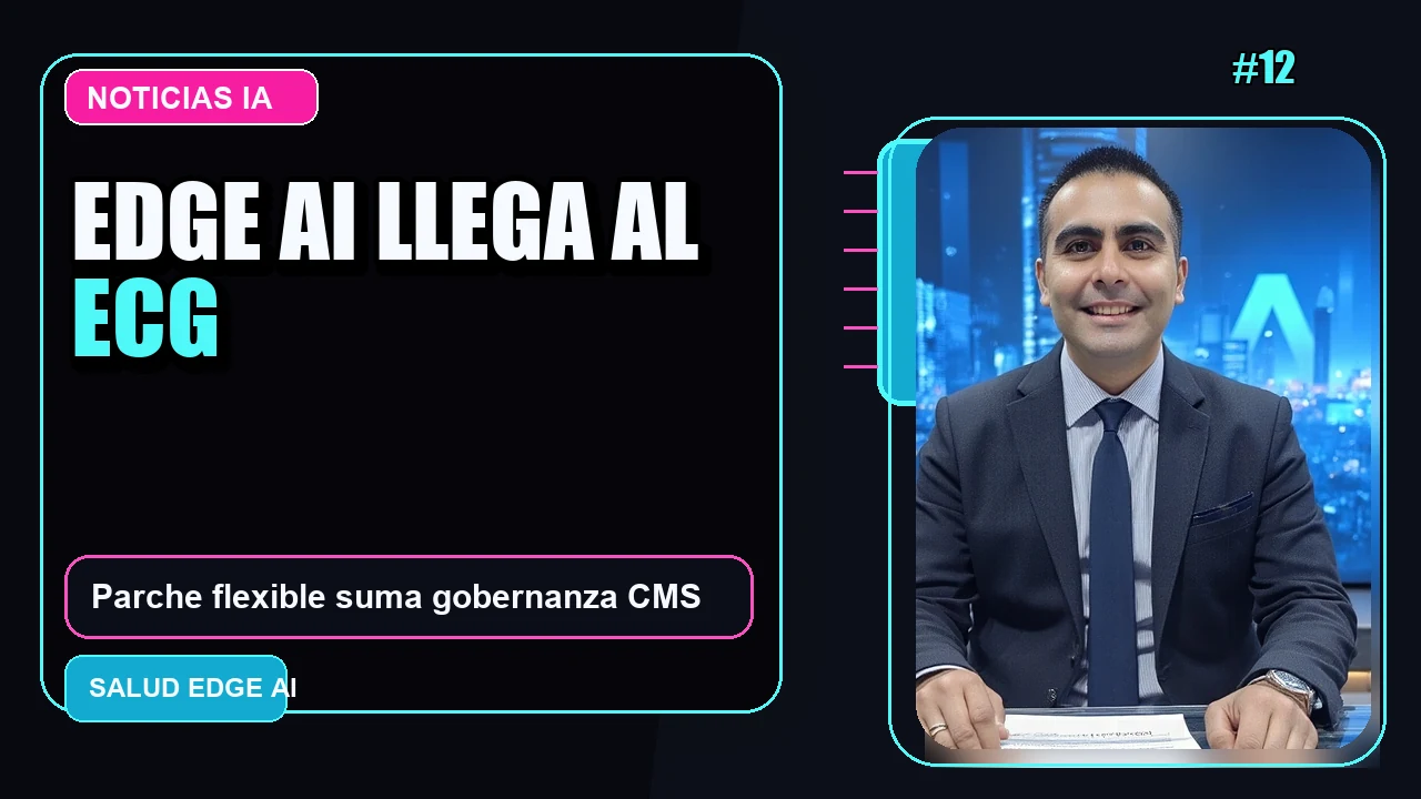 Portada de Avances de Parche Flexible ECG de Edge AI y Lanzamiento de la División de Gobernanza en CMS