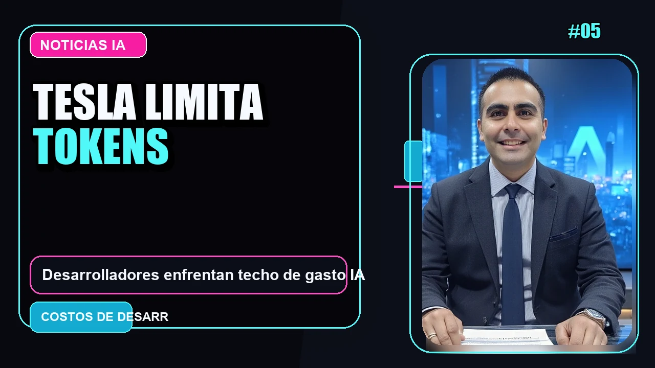 Portada de Tesla Aplica Límites de Gasto en Tokens de IA a sus Desarrolladores para Contener Costos
