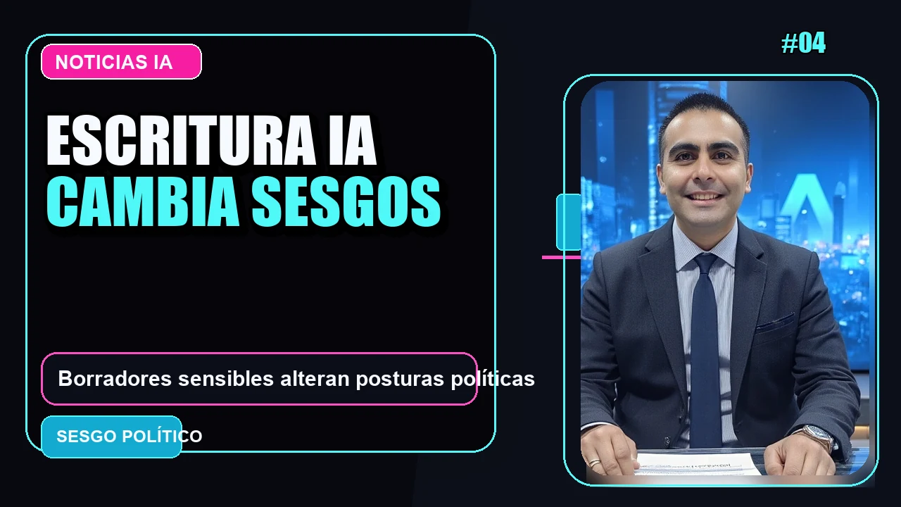 Portada de Estudio revela que las IA de Escritura alteran Sesgos Políticos en Borradores sobre Temas Sensibles