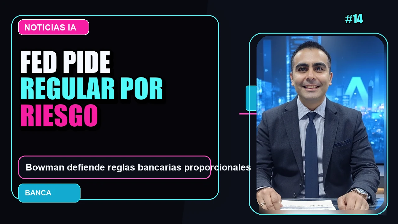 Portada de 🏦 Michelle Bowman de la Fed aboga por una regulación bancaria de la IA supeditada al nivel de riesgo