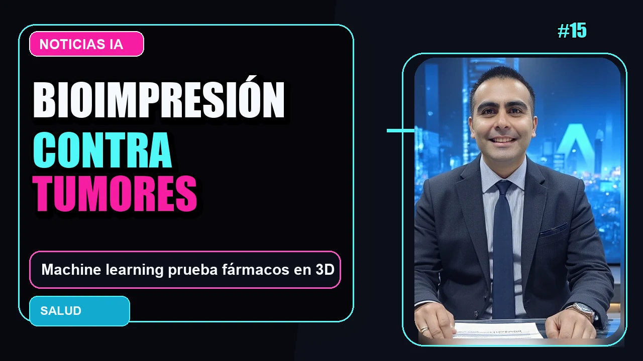 Portada de 🧬 Diseñan una plataforma médica con bioimpresión 3D y machine learning para probar fármacos en tumores