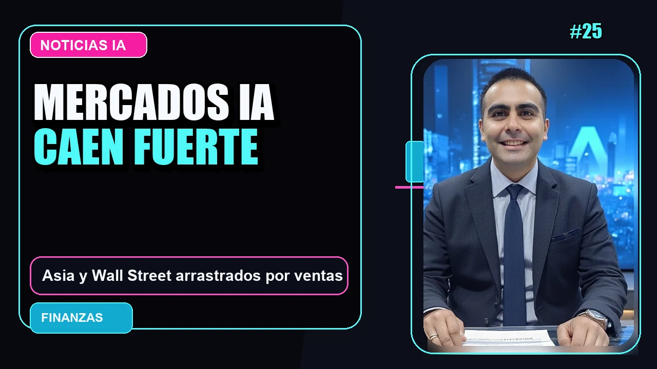 Portada de 📉 Acciones de IA sufren fuerte caída global y arrastran a los mercados financieros de Asia y Wall Street
