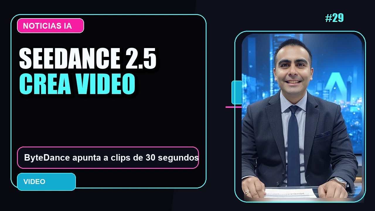 Portada de 🎬 ByteDance anuncia Seedance 2.5, modelo generador de video de 30 segundos