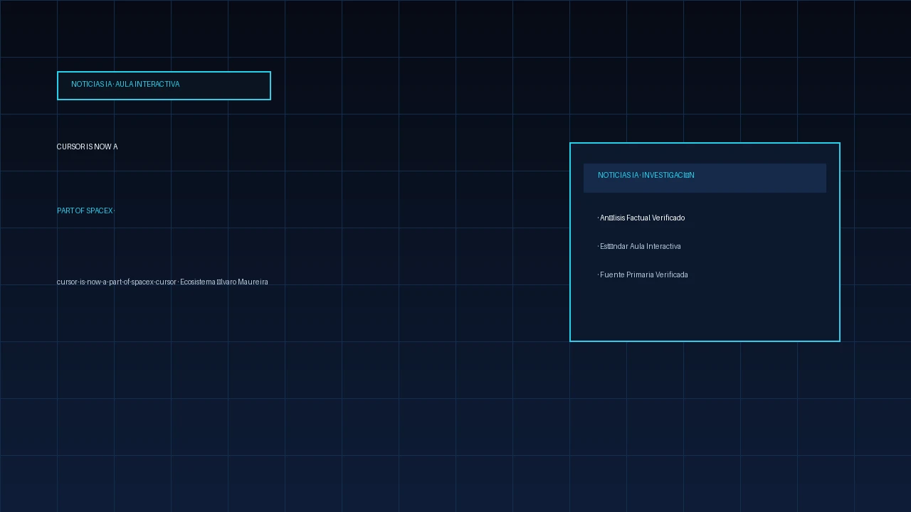 Cursor is now a part of SpaceX · Cursor