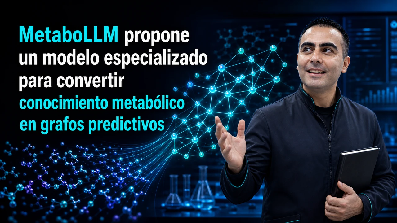 MetaboLLM propone un modelo especializado para convertir conocimiento metabólico en grafos predictivos