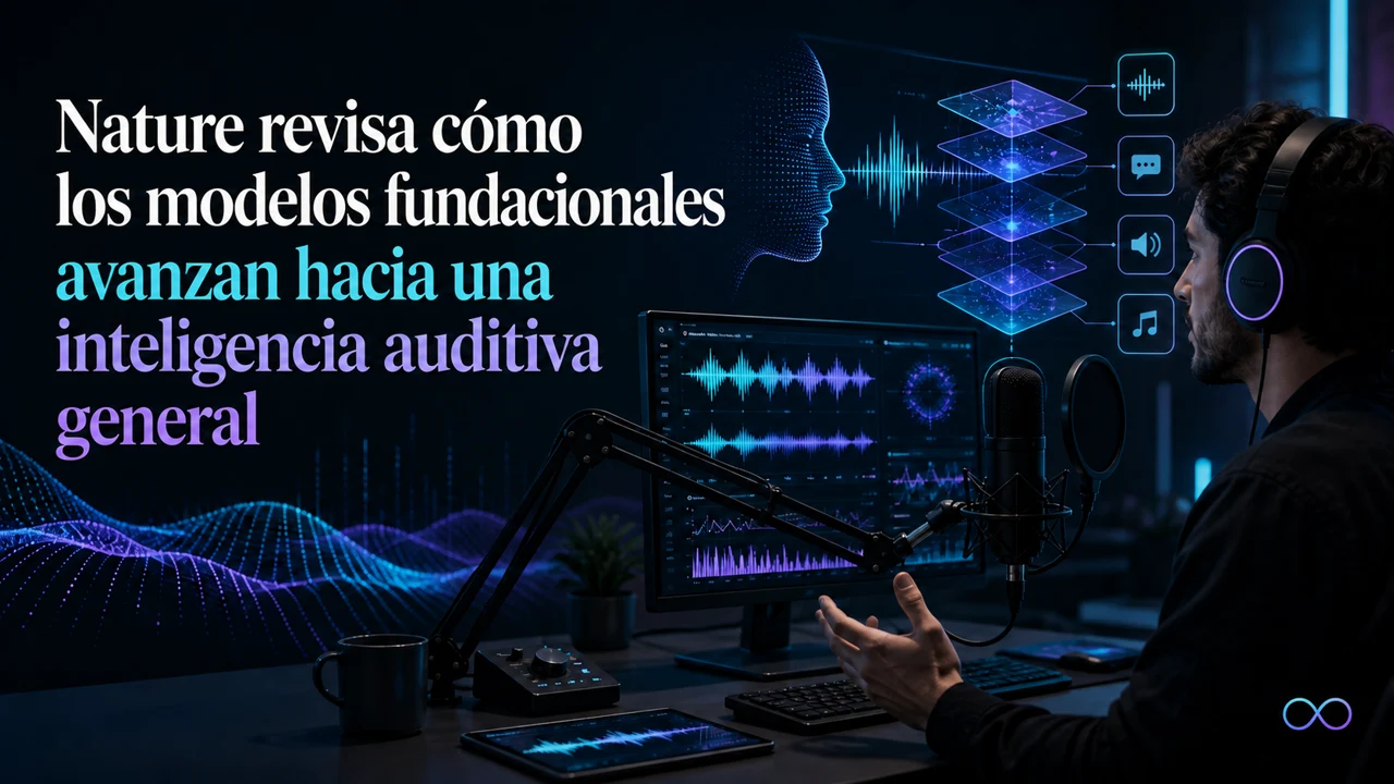 Nature revisa cómo los modelos fundacionales avanzan hacia una inteligencia auditiva general