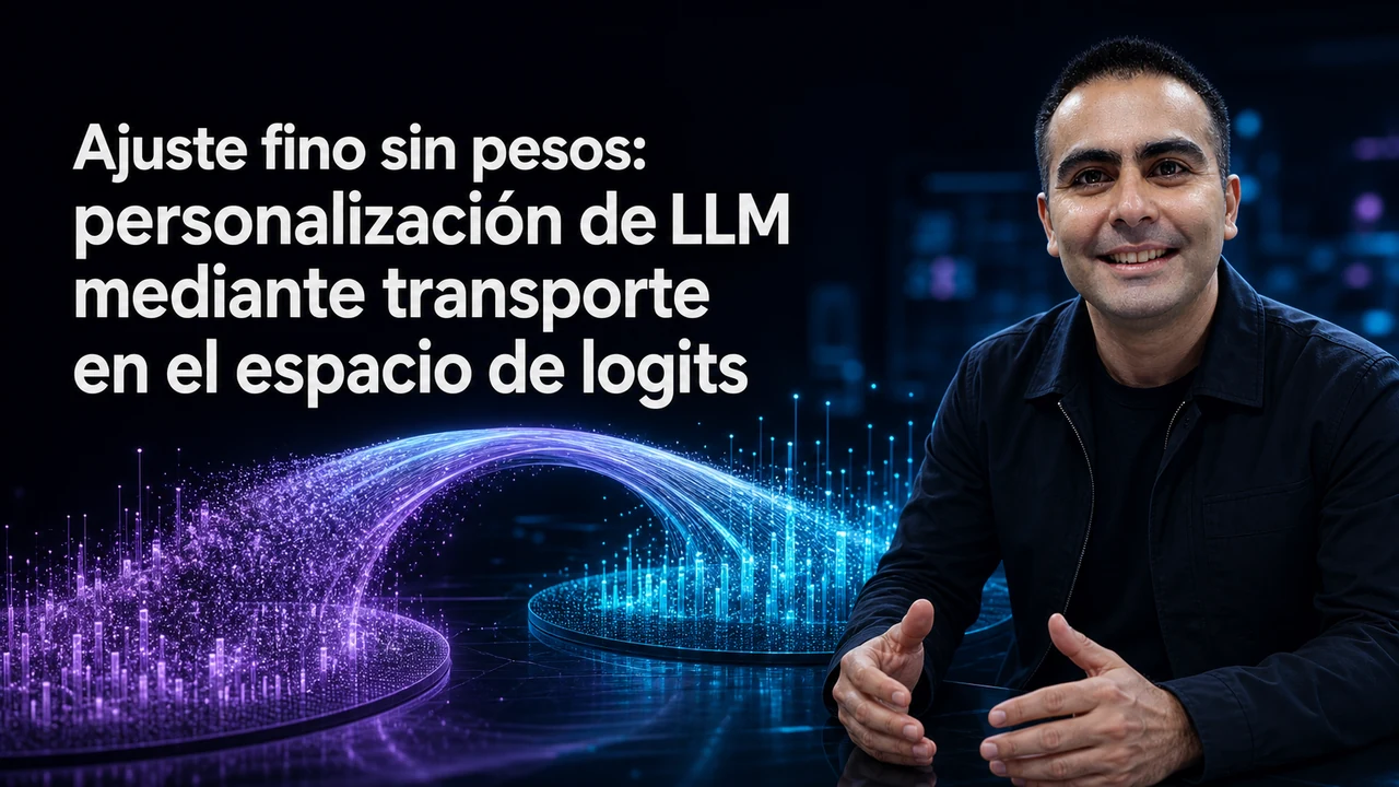 Ajuste fino sin pesos: personalización de LLM mediante transporte en el espacio de logits
