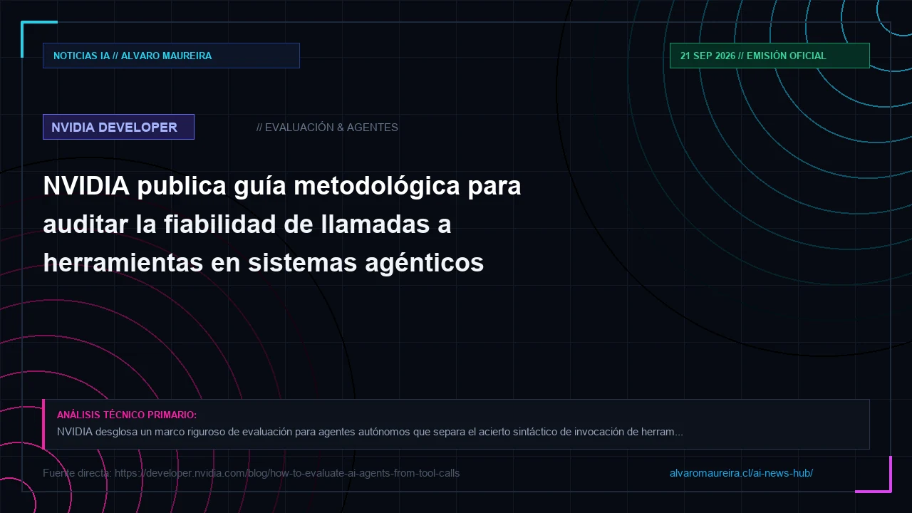 NVIDIA publica guía metodológica para auditar la fiabilidad de llamadas a herramientas en sistemas agénticos