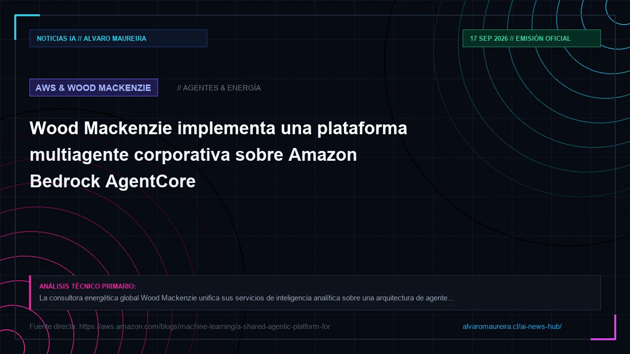 Wood Mackenzie implementa una plataforma multiagente corporativa sobre Amazon Bedrock AgentCore