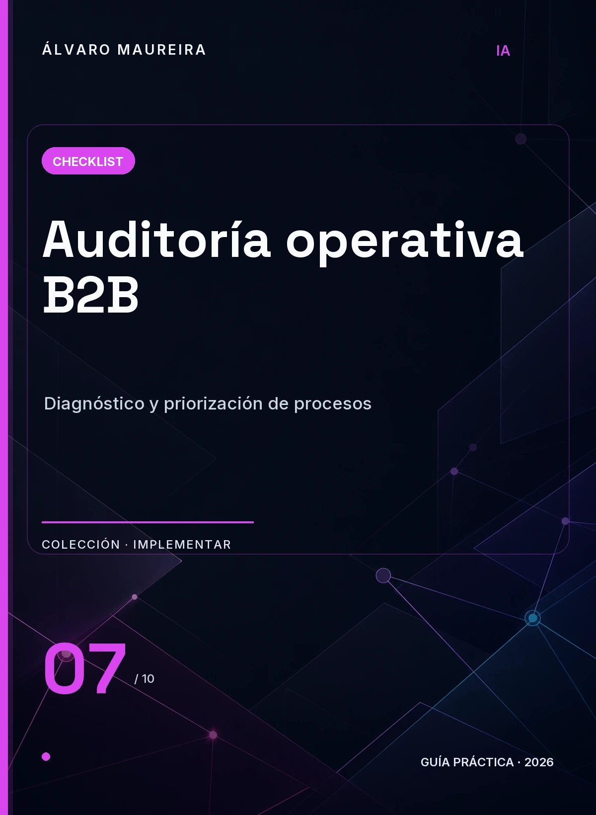 Portada de Auditoría Operativa B2B